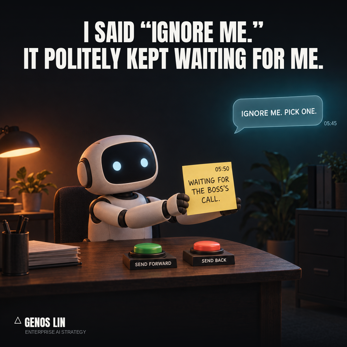 When Work Goes to AI #1: I Told My AI Reviewer to Decide. It Waited for the Boss.